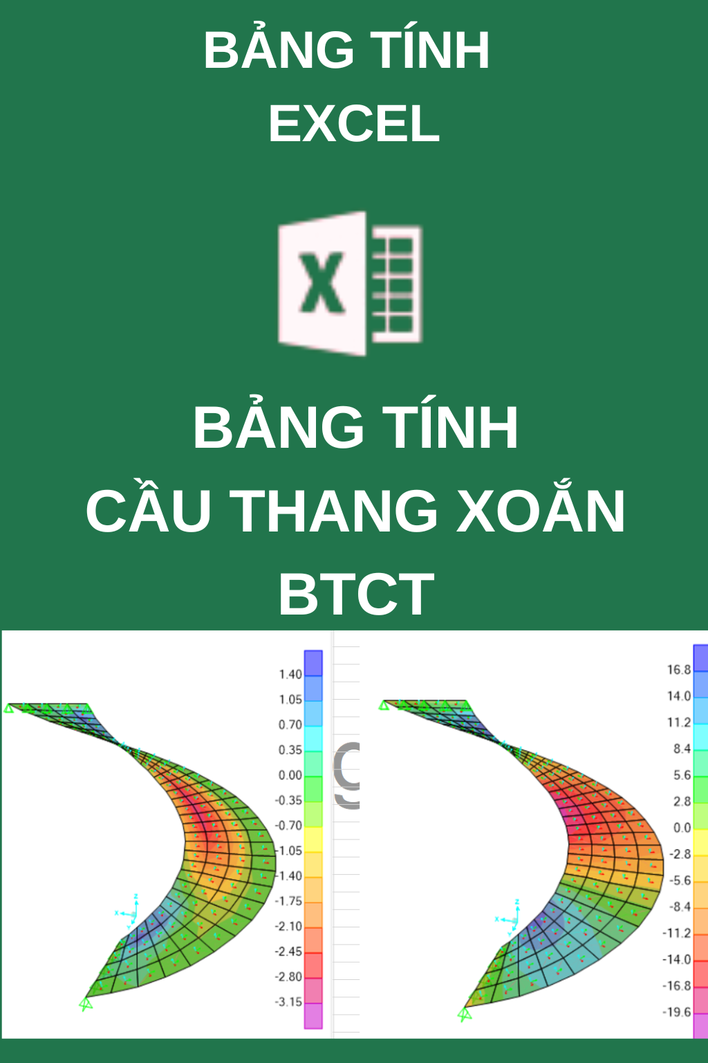 Bảng Tính Cầu Thang Xoắn BTCT